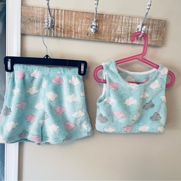 2pc set Flannel Short Tank Top Size 10 years old - Picture 2 of 9